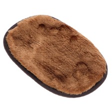 1 Set Reusable Shoe Wipe Gloves Soft Wool Polishing Tool Coffee for Boots