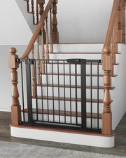 Cumbor 29.7-40.6 Baby Gate for Stairs, Baby Essential Safety Gate, Moms Choice