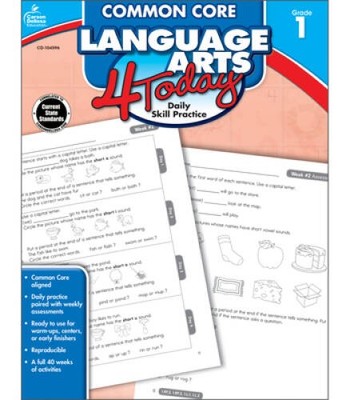 Common Core Language Arts 4 Today, Grade 1: Daily Skill Practice (Common  - GOOD