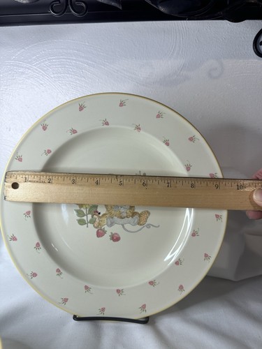 Vintage Mikasa TEDDY 3 Pc Children's Porcelain Dinnerware Set Plate Bowl Mug - Picture 7 of 13