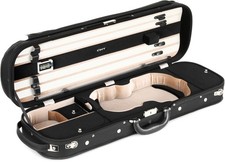 Howard Core CC535 Two-tone Violin Case with Black Exterior/Black and Gold
