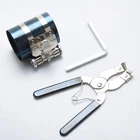 Compact Piston Ring Compressor Tool Set with Pliers & Wrench for Engine Overhaul