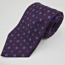Brooks Brothers Tie Makers and Merchants 100 Silk Purple Textured Necktie