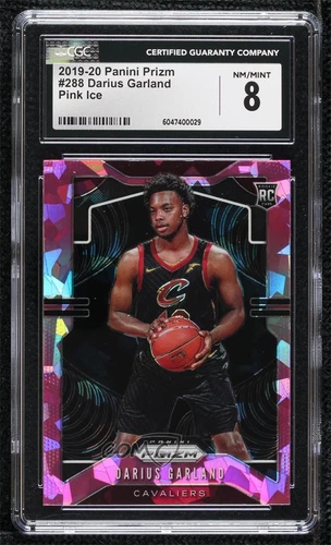 2019-20 Panini Prizm Rookie Pink Ice Prizm Darius Garland #288 CGC 8 Rookie RC