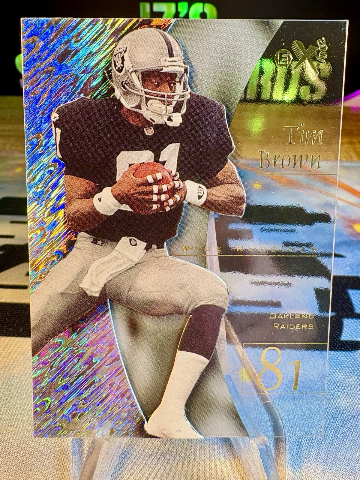 1998 Tim Brown SkyBox E-X2001 #33 Oakland Raiders