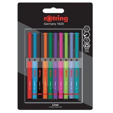Fineliner Pens 0.4 mm Colouring Drawing Assorted Colours 10 Count