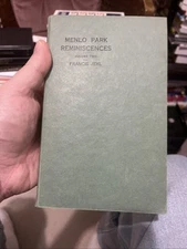 Francis Jehl Menlo Park Reminiscences Volume Two 1937 Thomas Edison NYC