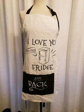 Anthropologie Modcloth Funny 'I Love You to the Fridge and Back' Full Apron