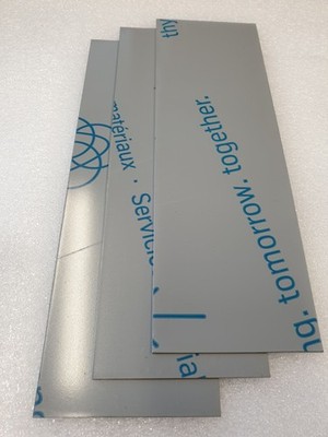 Edelstahl 1mm doppelseitig foliert und gebürstet Blechstreifen Zuschnitt V2A