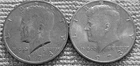 2 - 1973 Kennedy half dollar coins 1 P + 1 D