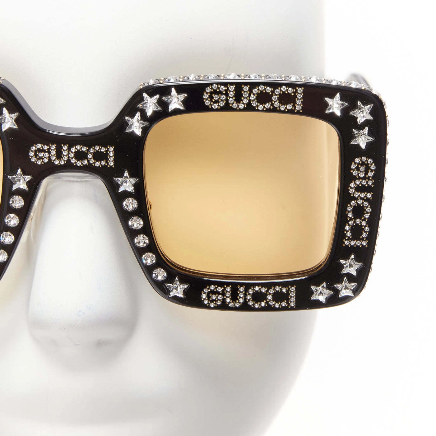 GUCCI Alessandro Michele Hollywood Forever GG0780S cristal noir jaune sunnies