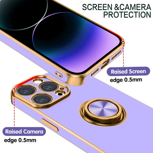 For iPhone 15 14 13 12 11 Pro Max Shockproof Kickstand Ring Rugged Case Cover - Picture 94 of 199