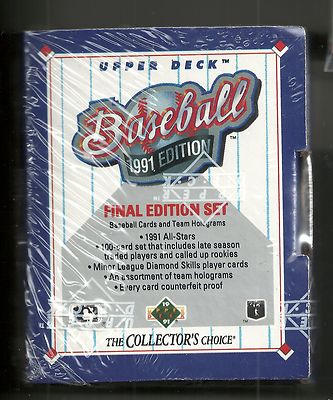1991 Upper Deck Final Edition Baseball Set Pedro Martinez RC