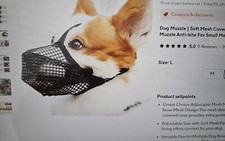 Large Dog Muzzle Black