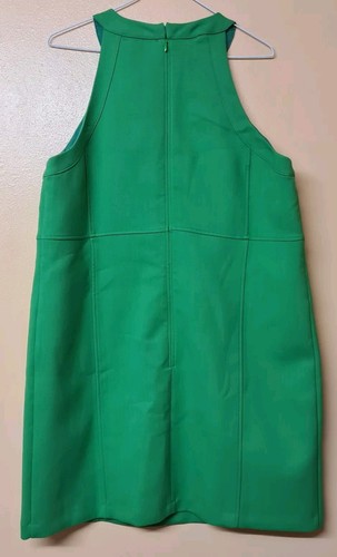 Boden Dress Green Mini Sleeveless Shift Wool Poly Blend NWOT Size 14R - Picture 2 of 9