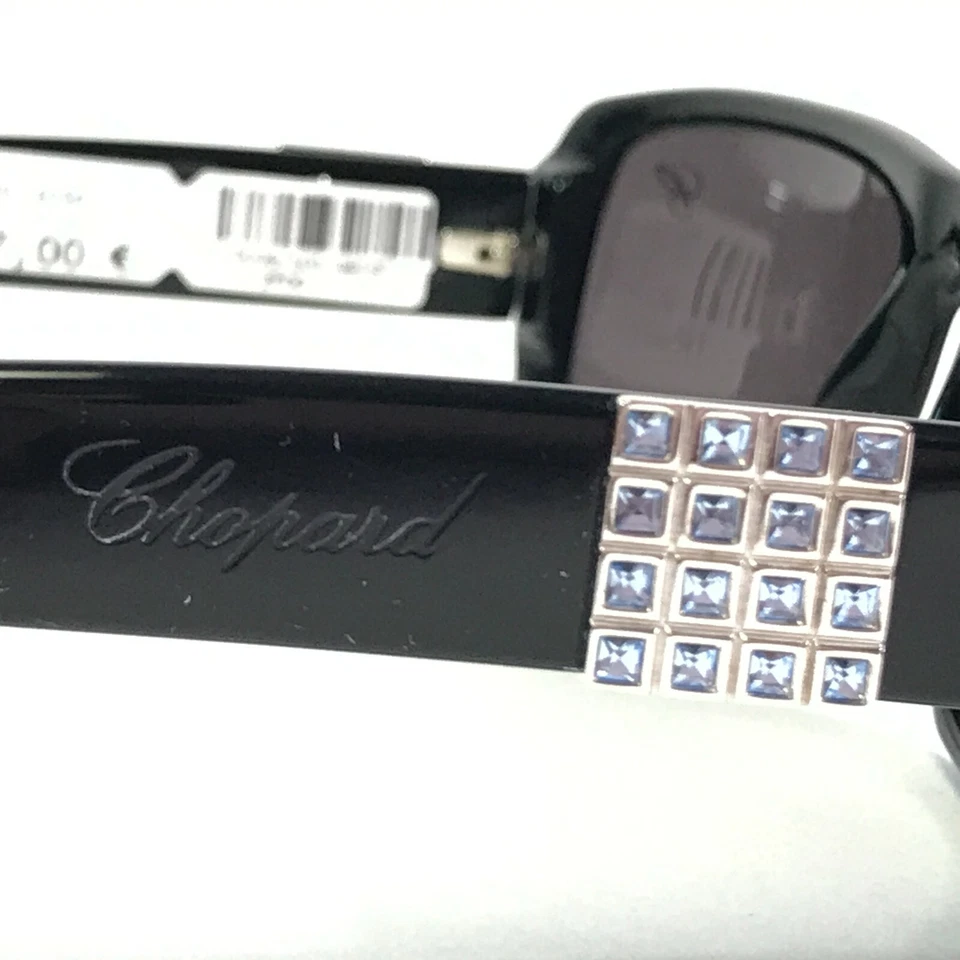 Gafas de sol Chopard C 589/00 6054 monturas cuadradas negras con lentes moradas Foto 4 de 4