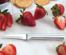 R100 Rada Cutlery Granny Paring Knife L/R hand USA made New sharp curved blade +
