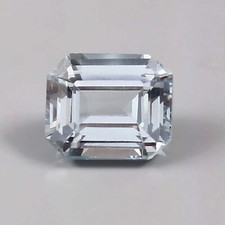 AAA Natural Grayish Blue Brazilian Aquamarine Loose Radiant Cut Gemstone 4.60 CT