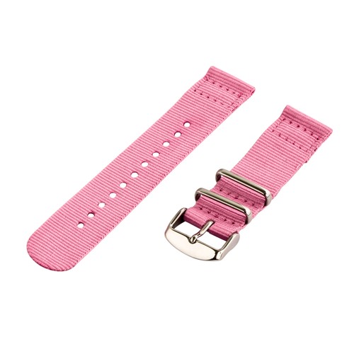 2 Piece Classic Solid Color Nylon Replacement Watch Band - Picture 18 of 20