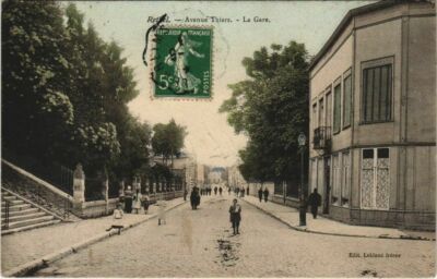 CPA Avenue Thiers - La Gare (135109)