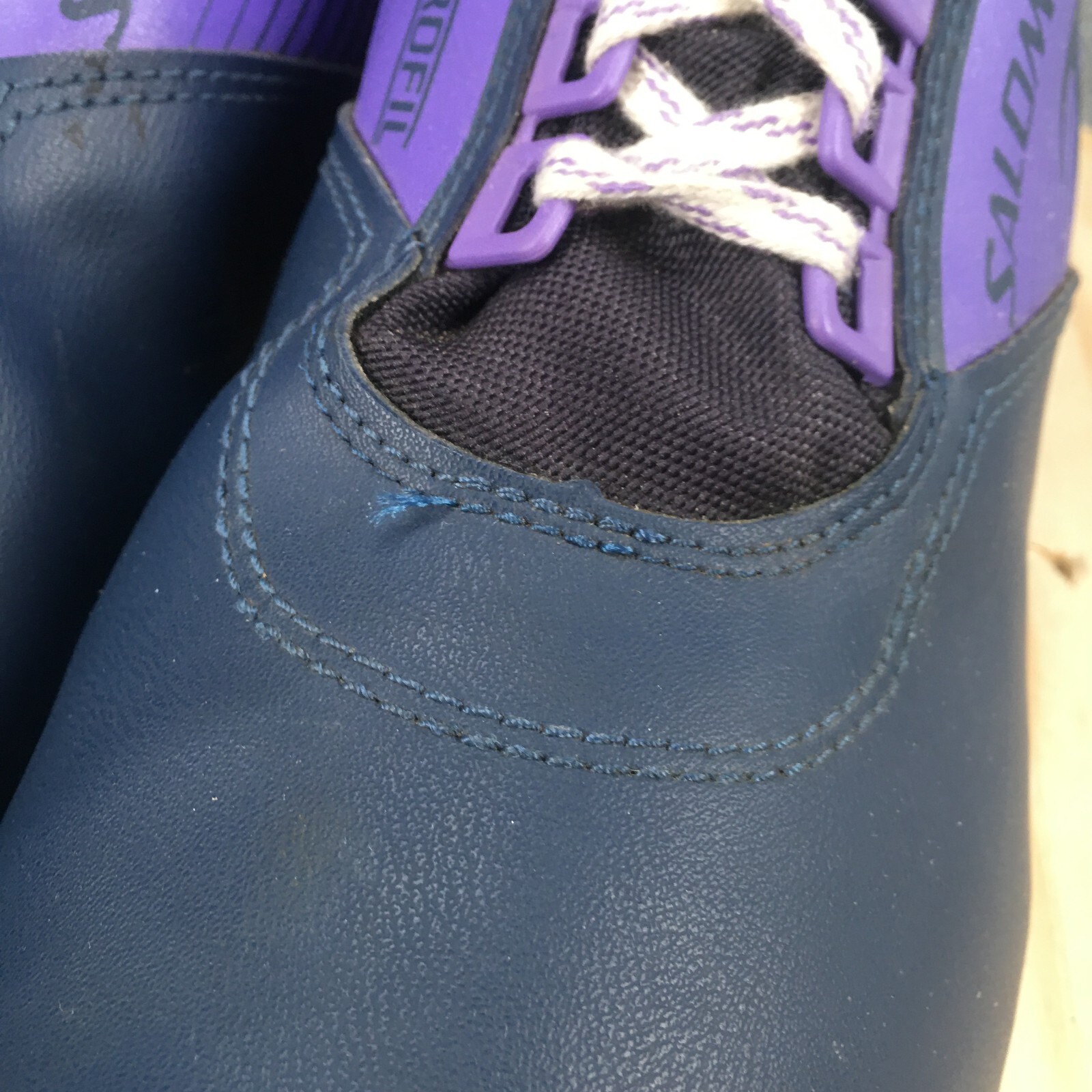 Scarponi da sci Salomon SNS Profil uomo 11 361 SR nordico cross country viola stringati