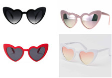 Heart Shape Love Womens Rimless Elegant Sunglasses Retro Vintage Designer
