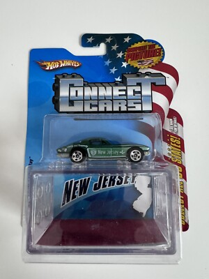 Hot Wheels '64 Corvette Sting Ray Connect Cars New Jersey 3 Grün State Car Case