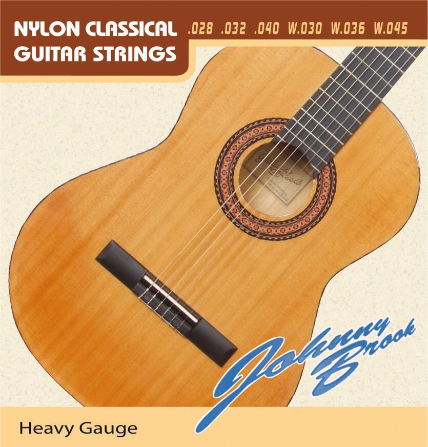 Nylon Acoustic Guitar Strings - Set Of 6 Heavy Gauge Guitar Strings