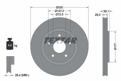 BREMSSCHEIBE FIAT P. FREEMONT 2.0 JTD/2.4-3.6 11-