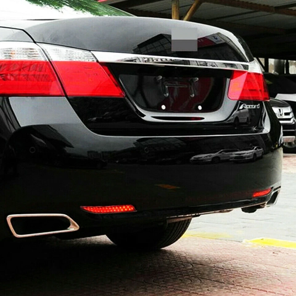 Luz refletora de para-choque traseiro lâmpada de freio traseira neblina para Honda Accord 9º 2014 - 2016 - Imagem 3 de 4