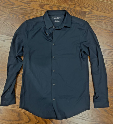 'Perry Ellis' 'Motion' Men's Sz. S Navy, Long Sleeve, Dress Shirt | eBay