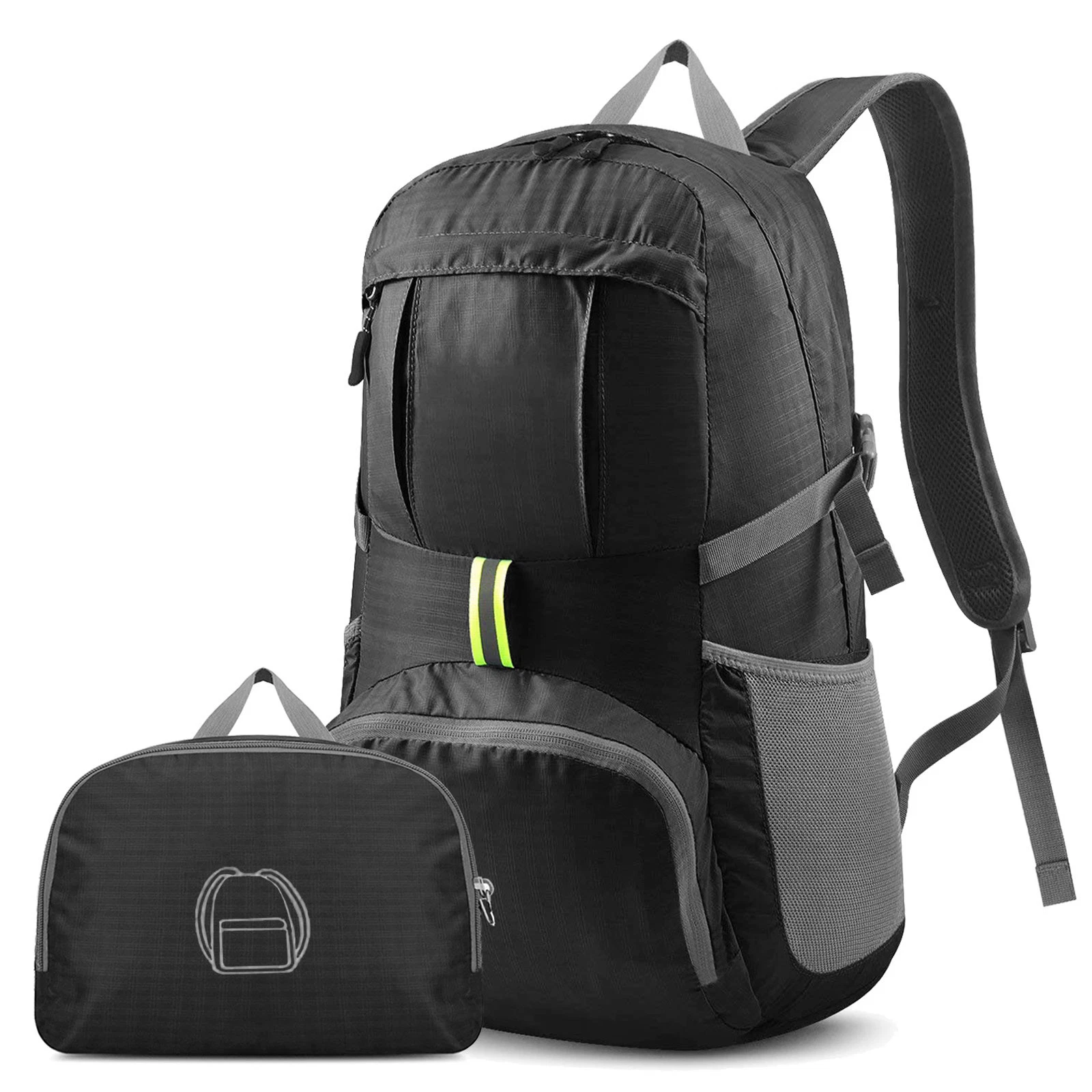 Foldable Lightweight Travel Backpack Daypack Bag Sports for Camping & Hiking