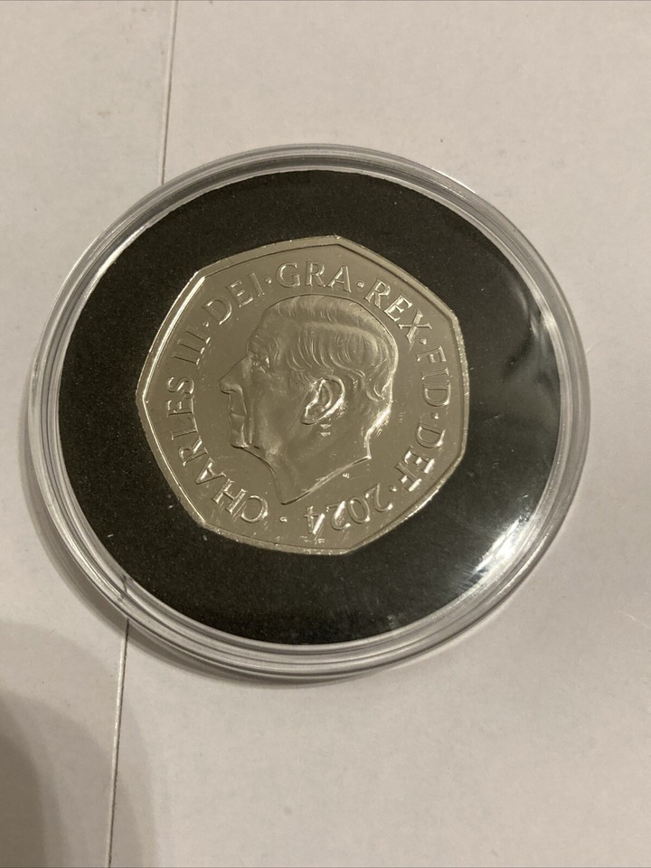 SALMON 50P Coin 2024 King Charles Atlantic Salmon 50p Coin Rare NO PRIVY MARK eBay