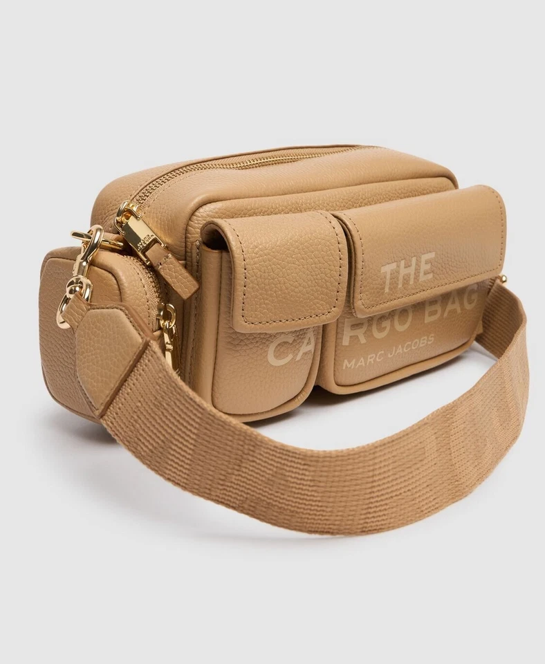 Bolso de hombro Marc Jacobs The Cargo de cuero - camel Foto 3 de 4
