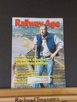 Railway Age 1994 January Norfolk Southern Copper Basin Jake Jacobson