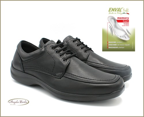 Enval Soft scarpe da uomo eleganti in pelle classiche nere casual da lavoro  43 | eBay