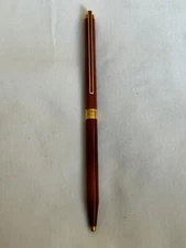 S.T DuPont Laque de China Dark Burgundy Slim Ballpoint Pen-VG condition