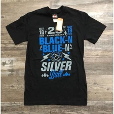 Harley Davidson Womens Small Black N Blue MDA Call T Shirt New with Tags