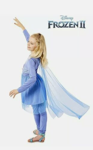 Girls Dress Frozen 2 Disney Princess Fancy Dress Costume Outfit 9 To 12 Years - Afbeelding 1 van 3