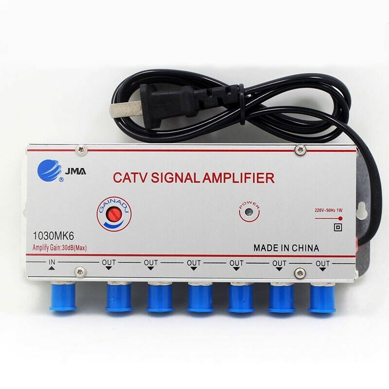 JMA 1030MK6 CATV Signal Amplifier TV Signal Amplifier 1 IN 6 JMA 1030MK6 CATV Signal Amplifier TV Signal Amplifier 1 IN 6