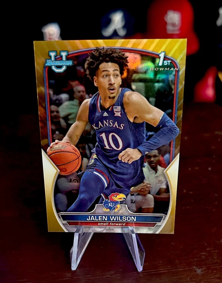 JALEN WILSON 2023 Bowman U 1st Bowman Gold Refractor /50🔥🔥🔥🔥🔥 - Image 2 of 3