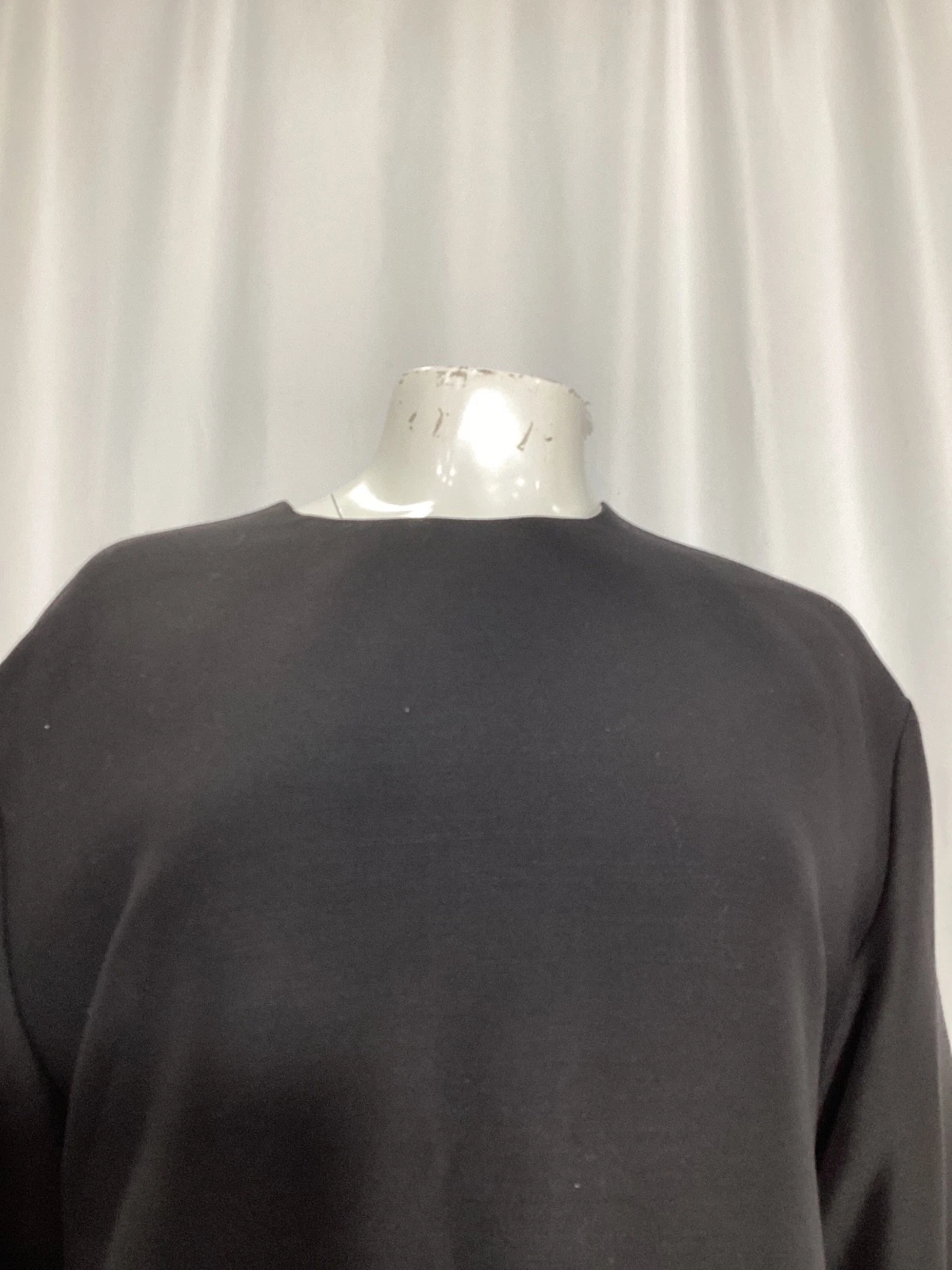 Abito midi Valentino in lana donna nero taglia 46