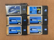 Lot of 6 Linksys WPC54G Wireless-G 2.4GHz 802.11g PCMCIA Notebook Adapter Card
