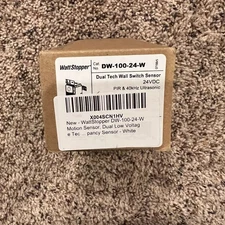 LEGRAND WATTSTOPPER DW-100-24-W DUAL TECH WALL SWITCH SENSOR