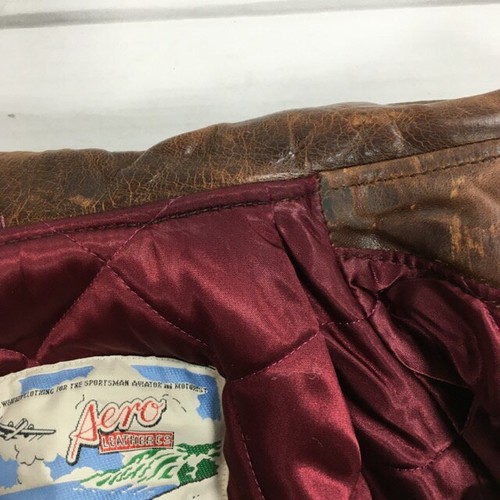 AERO LEATHER Hercules Horsehide Lederjacke Braun Größe 36 GEBRAUCHT Aus... - Bild 17 von 24