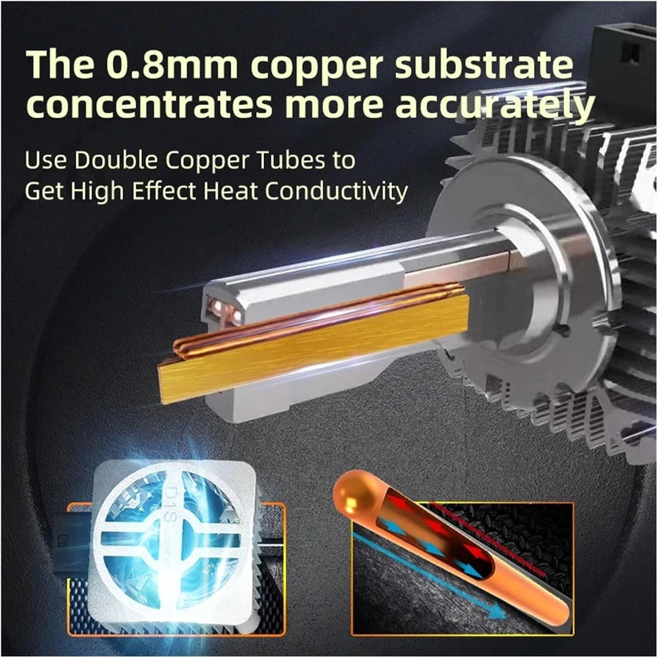 Par de lâmpadas de faróis de LED D1S D1R para Mini Cooper 2011-2017 lâmpadas de feixe alto/baixo - Imagem 4 de 4