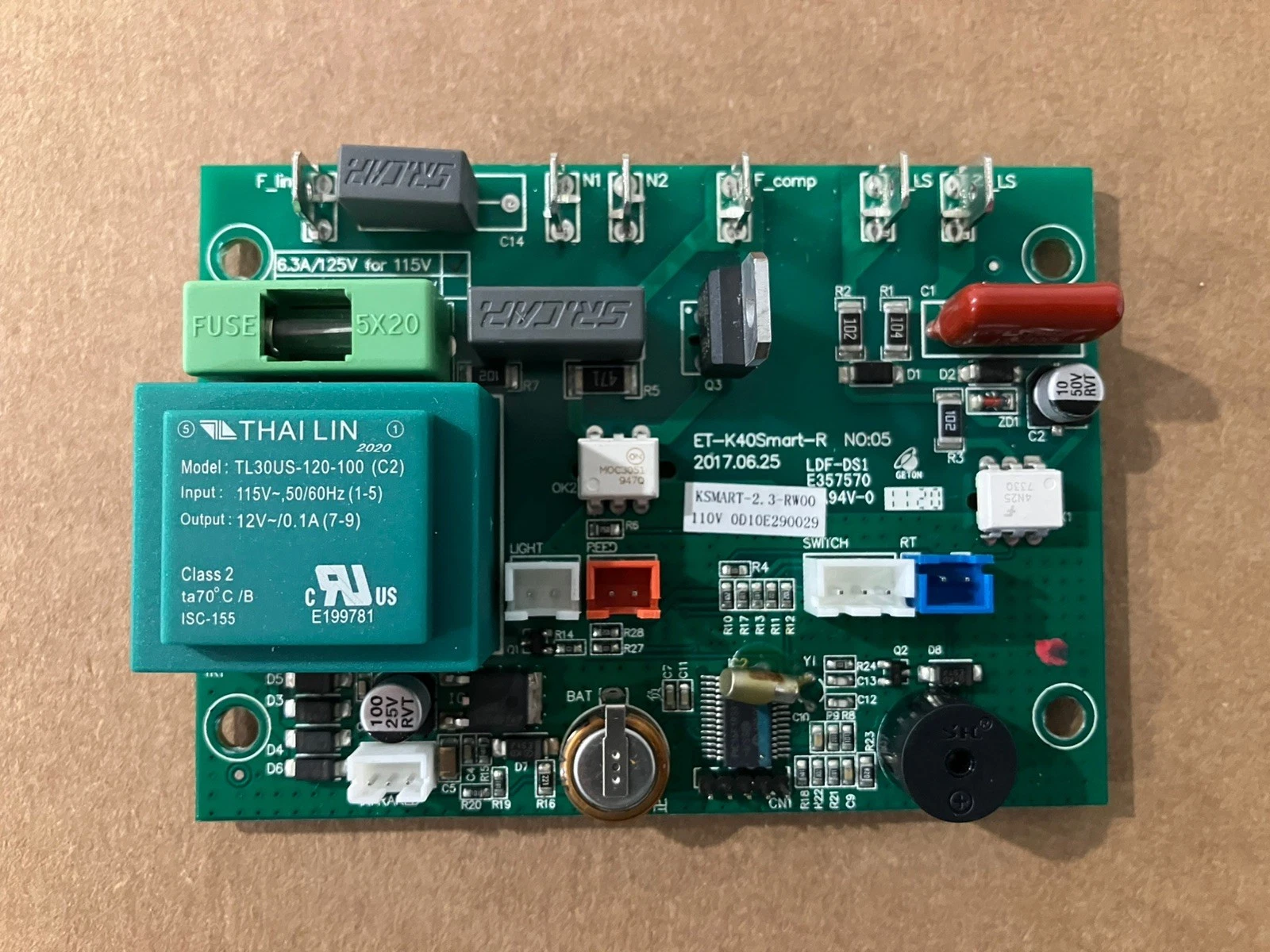 SMEG FAB5 Mini Fridge Control Board 811653581 KSMART-2.3-RW00 pcb ET-K40Smart-R
