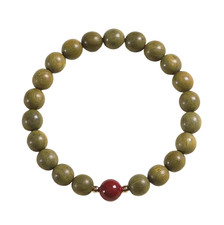 Green Sandalwood  Purple Gold Sand Bracelet,Approx 8mm Beads,1 Piece