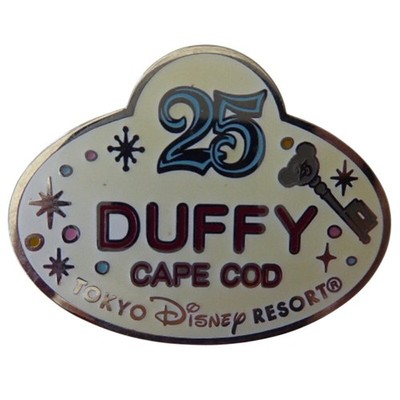 Disney Trading Pin 61721 Japan - Duffy Name Tag - 25th Anniversary