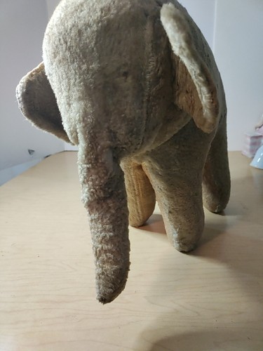 Antique/Vintage Stuffed Elephant Toy - Straw stuffed, Wire In Legs - No... - Picture 2 of 17